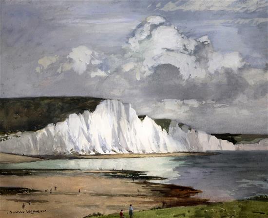 § Norman Wilkinson (1878-1971) The Seven Sisters, 20 x 24.5in.